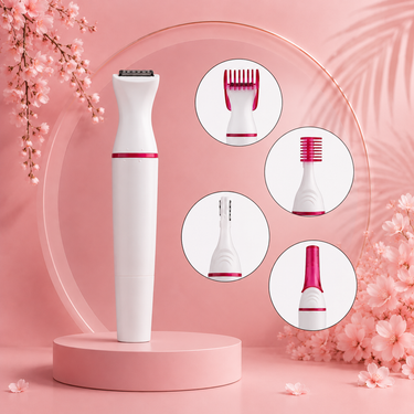 Lumivco 5-in-1 Women’s Hair Removal Kit – Electric Eyebrow Trimmer, Face Shaver & Bikini Epilator