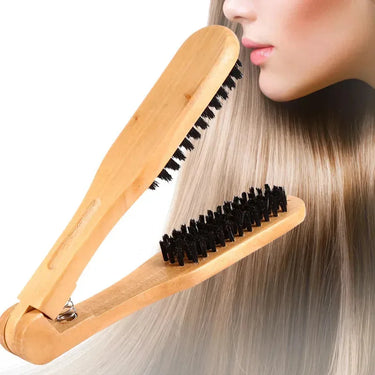 Lumivco Double-Sided Wooden Hair Comb – Anti-Static Detangling & Styling Tool