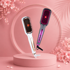 2-in-1 Infrared Hair Straightening & Curling Comb — Fluffy Volume, Salon Results