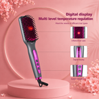 2-in-1 Infrared Hair Straightening & Curling Comb — Fluffy Volume, Salon Results