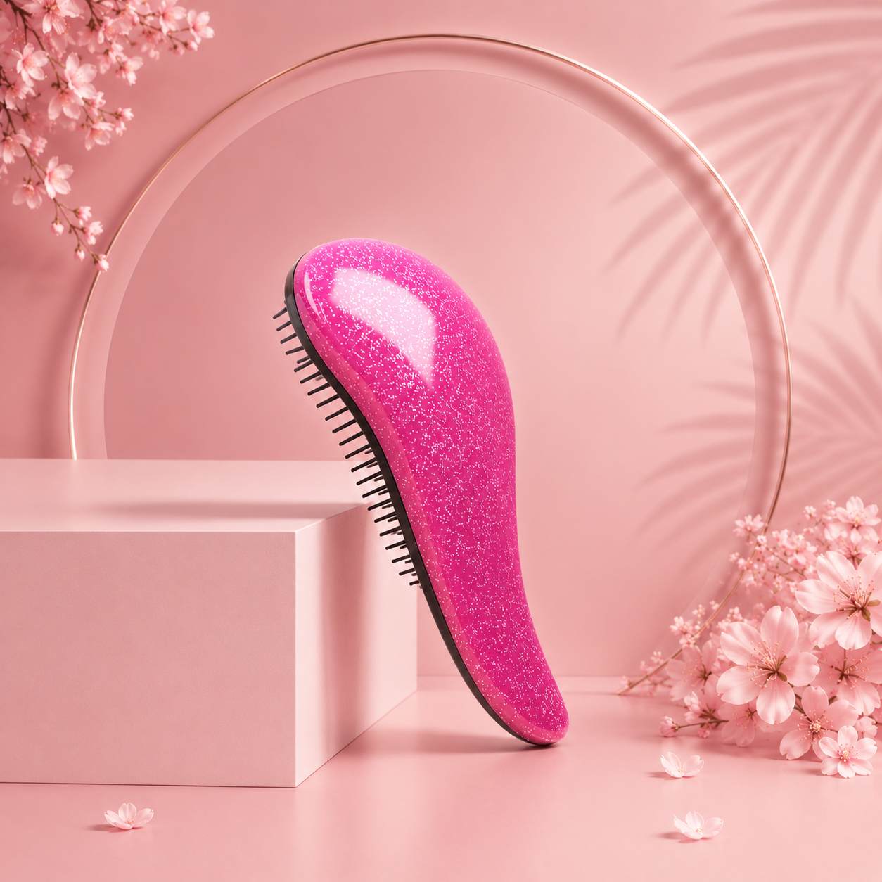 Lumivco Loop Detangling Hair Brush – Gentle Wig & Natural Hair Detangler for Women & Men