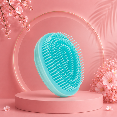 Lumivco Mini Egg Detangling Brush – Anti-Static Portable Hair Smoothing Comb