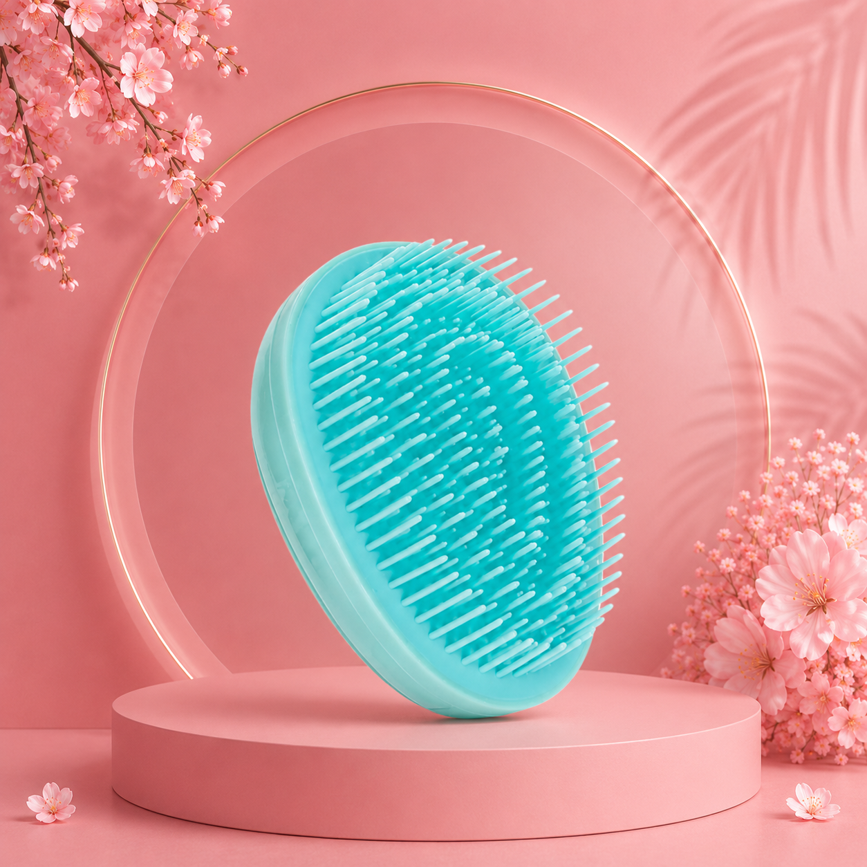 Lumivco Mini Egg Detangling Brush – Anti-Static Portable Hair Smoothing Comb