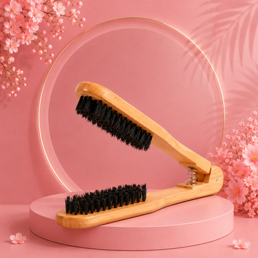 Lumivco Double-Sided Wooden Hair Comb – Anti-Static Detangling & Styling Tool