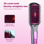 2-in-1 Infrared Hair Straightening & Curling Comb — Fluffy Volume, Salon Results