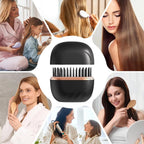 Lumivco Mini Rechargeable Hair Straightener Brush – Cordless Wet & Dry Anti-Scald Styling Comb