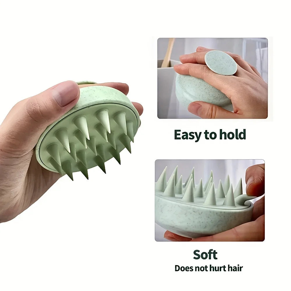 Lumivco Scalp Massage Shampoo Brush – Silicone Deep Cleansing & Hair Growth Stimulator