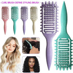 Lumivco Curl Define Styling Brush – Hollow Detangling Comb for Curly, Wavy & Thick Hair