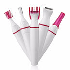 Lumivco 5-in-1 Women’s Hair Removal Kit – Electric Eyebrow Trimmer, Face Shaver & Bikini Epilator