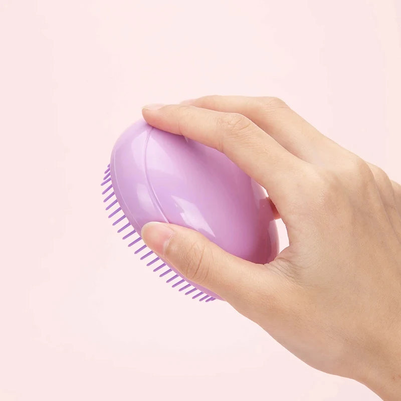 Lumivco Mini Egg Detangling Brush – Anti-Static Portable Hair Smoothing Comb