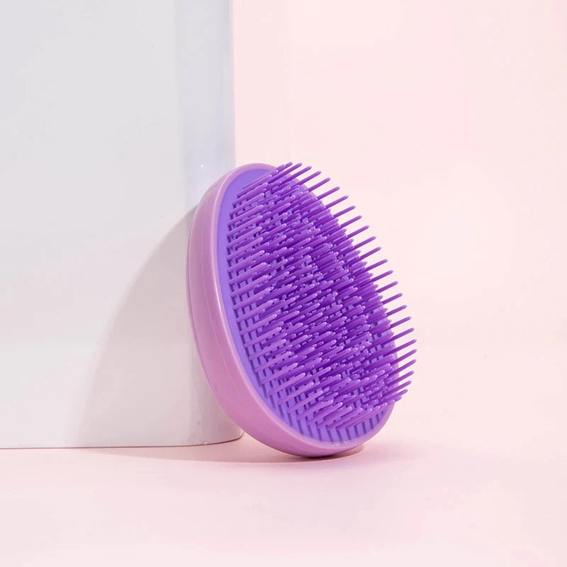 Lumivco Mini Egg Detangling Brush – Anti-Static Portable Hair Smoothing Comb