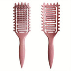 Lumivco Curl Define Styling Brush – Hollow Detangling Comb for Curly, Wavy & Thick Hair
