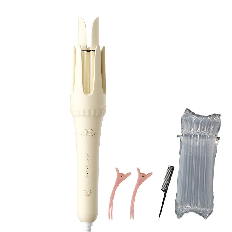 Lumivco 32mm Ionic Curling Iron Wand – Tourmaline Ceramic Professional Hair Curler with Auto Shut-Off