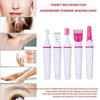 Lumivco 5-in-1 Women’s Hair Removal Kit – Electric Eyebrow Trimmer, Face Shaver & Bikini Epilator