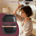 Lumivco Mini Rechargeable Hair Straightener Brush – Cordless Wet & Dry Anti-Scald Styling Comb