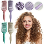 Lumivco Curl Define Styling Brush – Hollow Detangling Comb for Curly, Wavy & Thick Hair