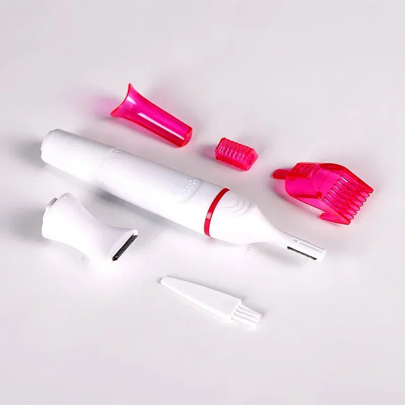 Lumivco 5-in-1 Women’s Hair Removal Kit – Electric Eyebrow Trimmer, Face Shaver & Bikini Epilator