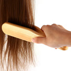Lumivco Double-Sided Wooden Hair Comb – Anti-Static Detangling & Styling Tool