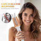 Lumivco Auto Rotating Hair Curler – 25/32mm Ceramic Barrel Automatic Curling Wand with Gift Box
