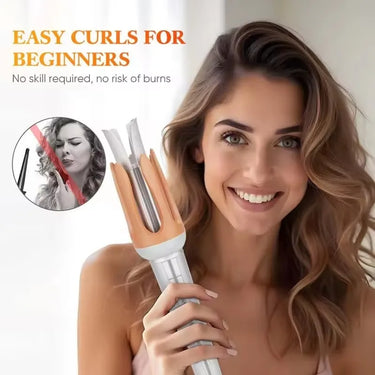 Lumivco Auto Rotating Hair Curler – 25/32mm Ceramic Barrel Automatic Curling Wand with Gift Box