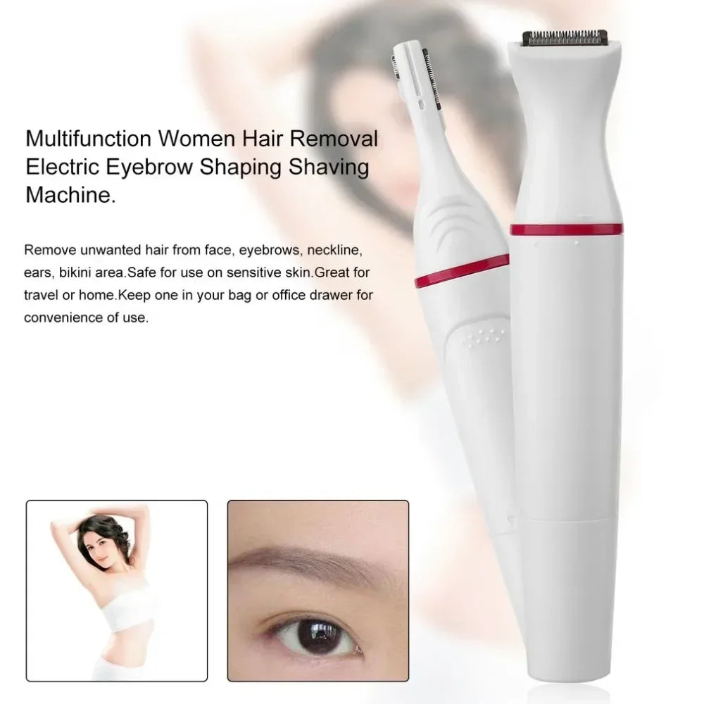 Lumivco 5-in-1 Women’s Hair Removal Kit – Electric Eyebrow Trimmer, Face Shaver & Bikini Epilator