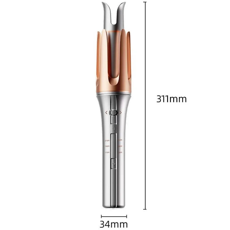 Lumivco Auto Rotating Hair Curler – 25/32mm Ceramic Barrel Automatic Curling Wand with Gift Box