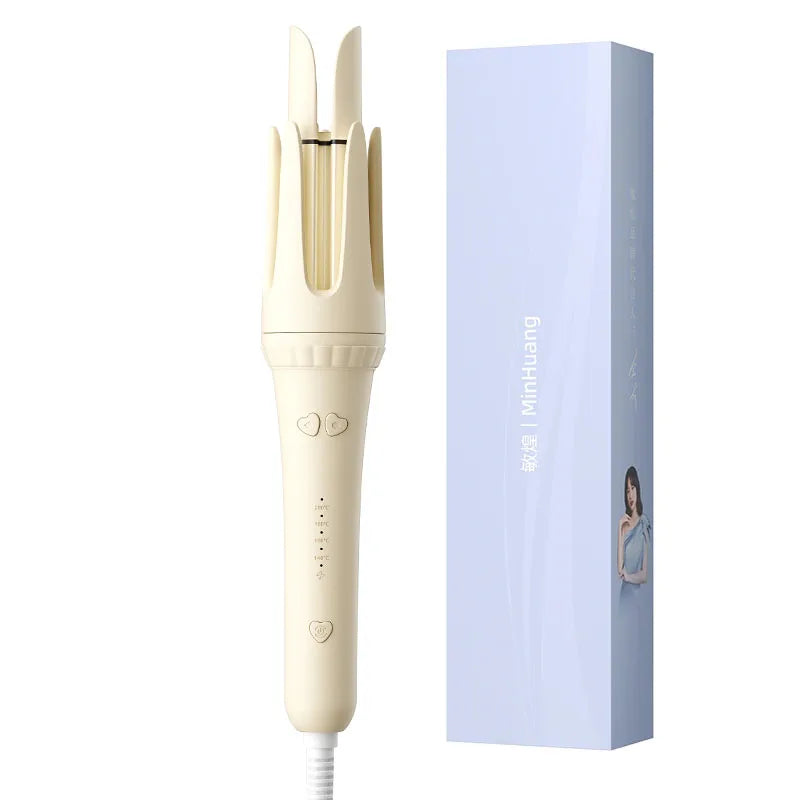 Lumivco 32mm Ionic Curling Iron Wand – Tourmaline Ceramic Professional Hair Curler with Auto Shut-Off
